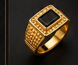 Men's gold ring