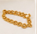 Gold link bracelet