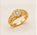 Gold signature ring