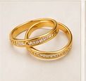 Double gold ring set